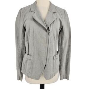 DKNY Jeans Washable Linen Blend Jacket Womens US Medium